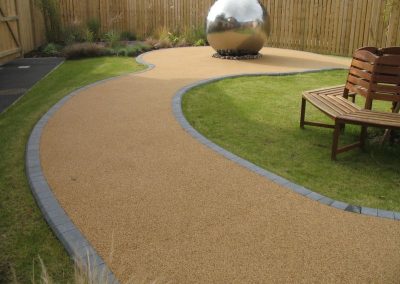 resin path and patio