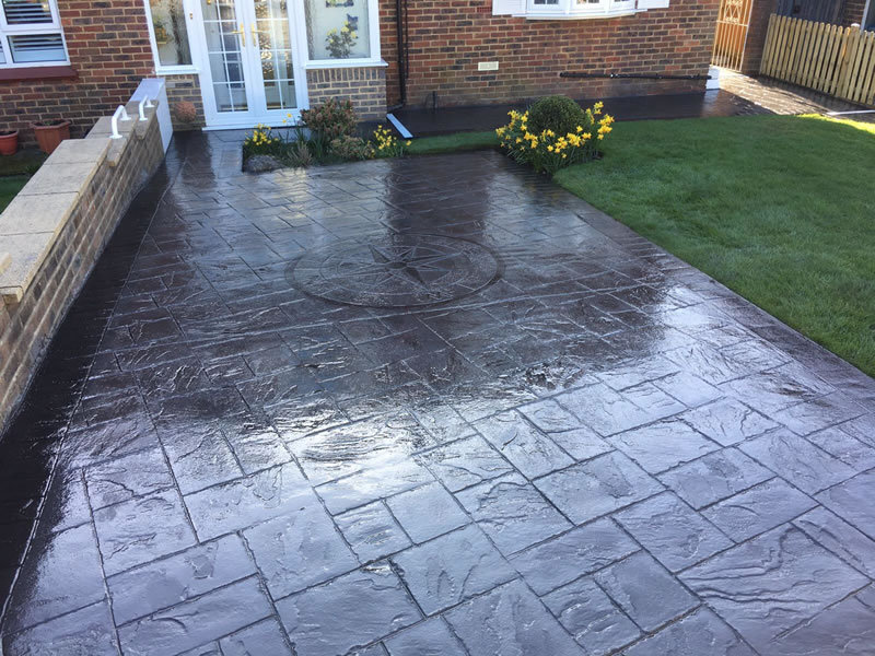 pattern imprinted concrete driveways in sheffield