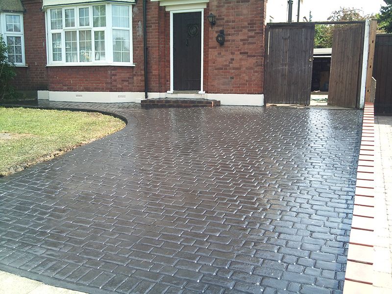 pattern imprinted driveways in sheffield